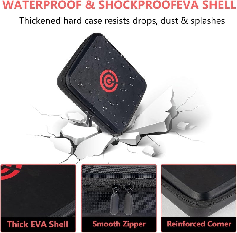 Lebared 2026 Upgraded EVA Hard Shell Dart Case for 15Darts, 30 Flights, Shafts & Accessories, Darts Case with Soft Pad & Mesh Bag for Steel or Soft Tips, Ideal Gift for Players, Bar Game, Travel -Red - Image 4